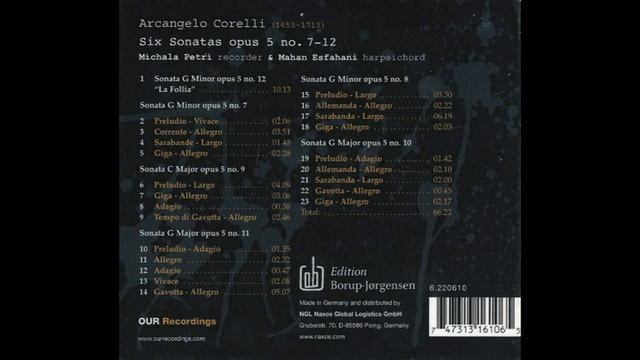 Arcangelo Corelli (1653-1713) - La Follia (Petri, Esfahani) смотреть онлайн