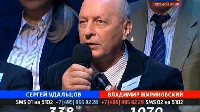Поединок: Жириновский VS Удальцов (22.03.2012) смотреть онлайн