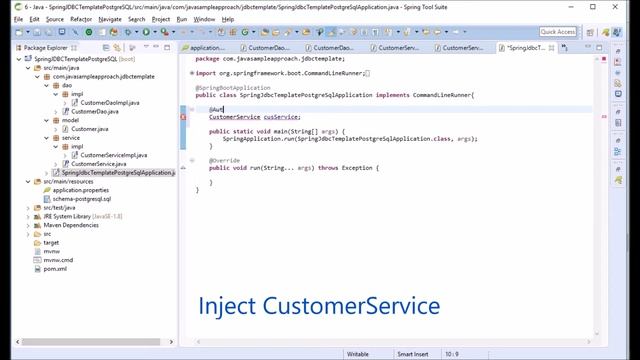 How to use Spring JDBC Template with Spring Boot for Postgres DataBase смотреть онлайн