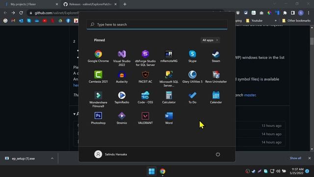 Windows 11 - Remove Recommended Section From Windows 11 Start Menu With Explorer Patcher