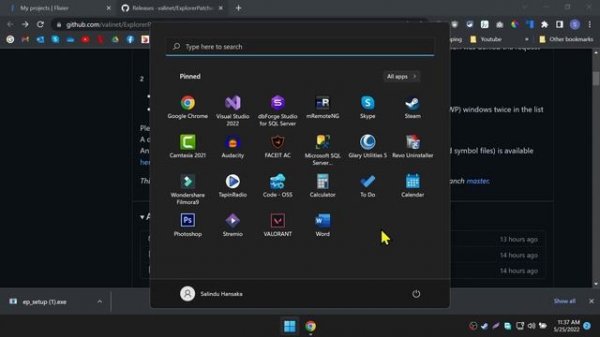 Windows 11 - Remove Recommended Section from Windows 11 Start Menu with Explorer Patcher