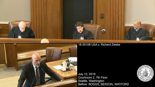 18-30108 USA v. Richard Zieske смотреть онлайн