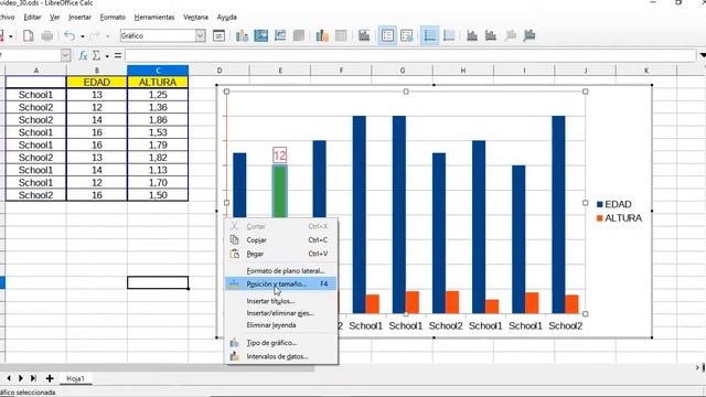 Curso Libre Office Calc. Personalizando Gráficos. Vídeo 30. смотреть онлайн