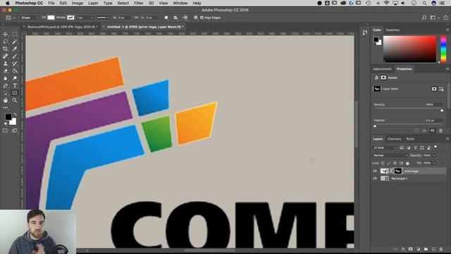 How to Remove White Background from Logo or Image | Photoshop CC Tutorial смотреть онлайн