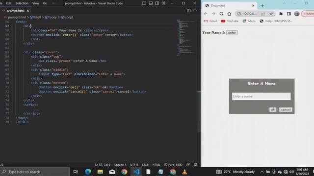 How to style the window prompt in javascript смотреть онлайн