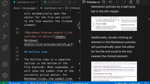 VS Code tips — The markdown preview