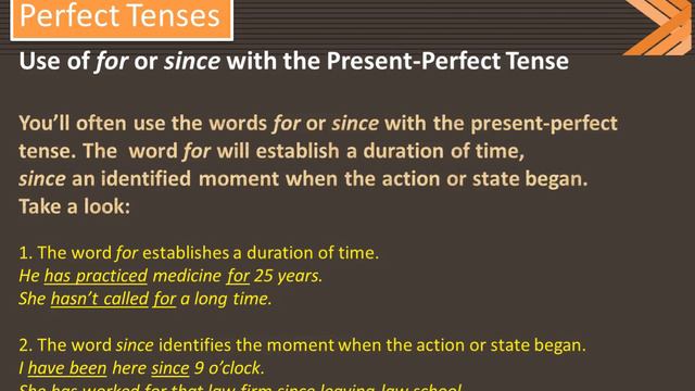 Perfect Tenses/Present and Past смотреть онлайн