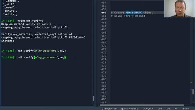 Python Basics Tutorial Cryptography PBKDF2HMAC Object Verify Method || Data Encryption смотреть онлайн