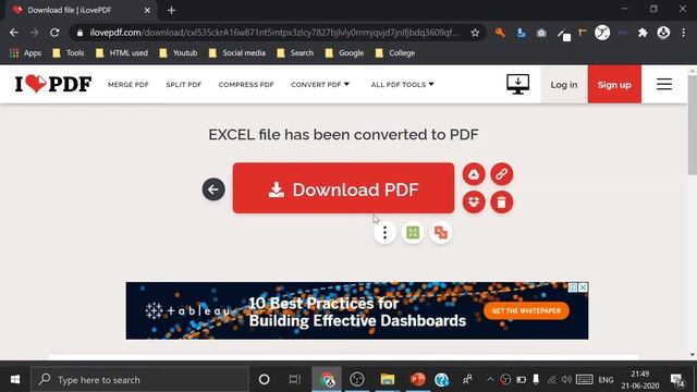 How to convert Excel to pdf | web to pdf in hindi смотреть онлайн