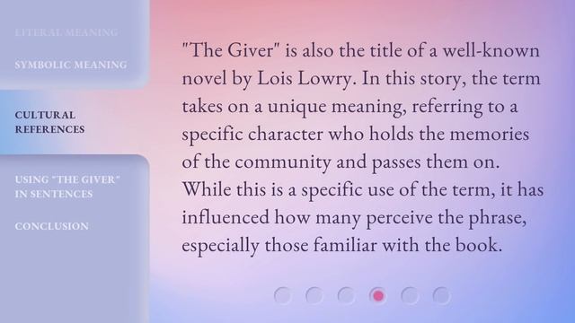 Understanding the Phrase "The Giver" смотреть онлайн
