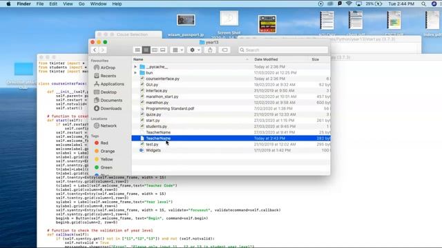 Course Selection Interface Using python classes and Tkinter GUI Part2 смотреть онлайн