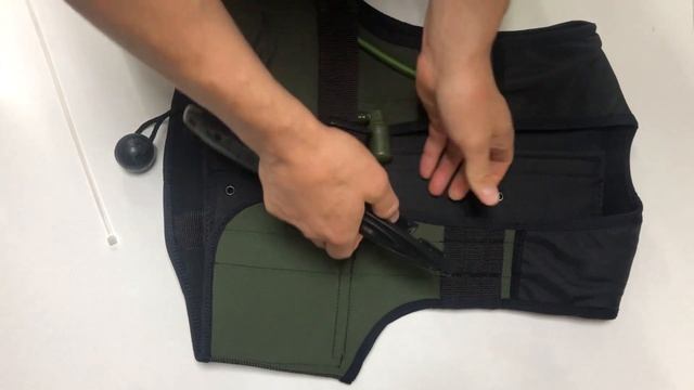 Жилет "Hunter" для подводной охоты с камерой. Как правильно закрепить нож и фонарь на жилет. Аквати смотреть онлайн