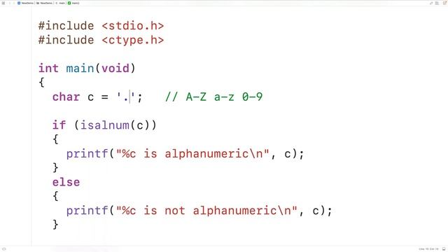 isalnum() Function | C Programming Tutorial смотреть онлайн