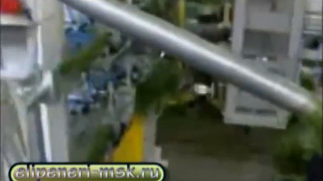 Автоматическая 4 х линейная линия для производства искусственной хвои из плёнки смотреть онлайн
