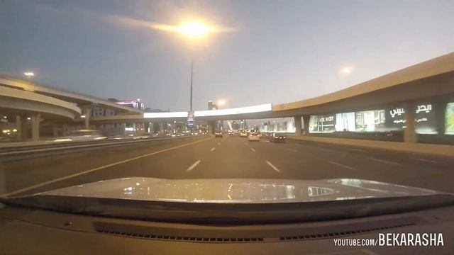 Шейх Заед Роуд - Дубай скоростная дорога - таймлапс смотреть онлайн