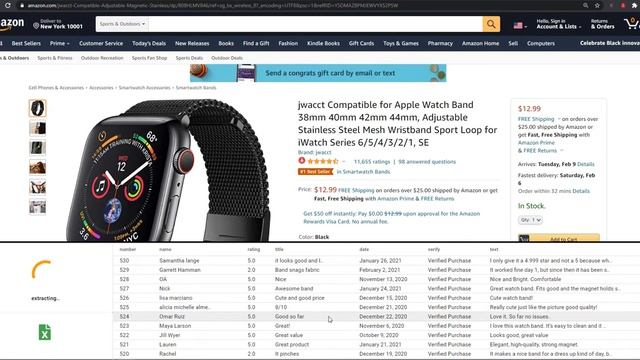 Download Amazon Review to CSV Excel - up to 5000 reviews with verified purchase column (v2.0) смотреть онлайн