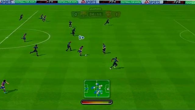 FIFA Soccer 10 Nintendo Wii Gameplay - Barcelona vs. Arsenal смотреть онлайн