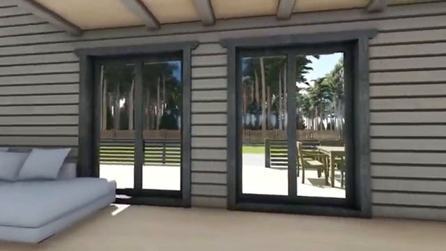 Проект дома из бруса Плотники РФ смотреть онлайн