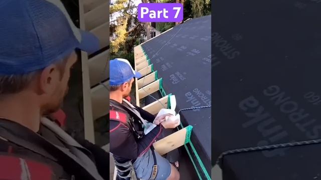 We fix the wind protection to the frame house. Installation of an extension to the main house смотреть онлайн