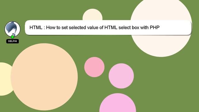 HTML : How to set selected value of HTML select box with PHP смотреть онлайн