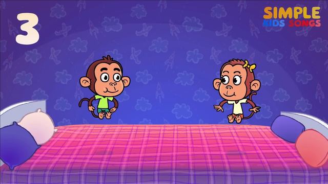 5 Little Monkeys Jumping On The Bed | Song for Childrens from Simple Kids Songs channel смотреть онлайн