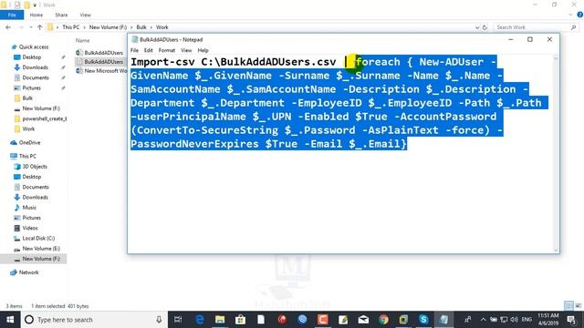 MCSA Lecture 13:Creating Bulk Users in Active Directory Using PowerShell Import-Csv смотреть онлайн