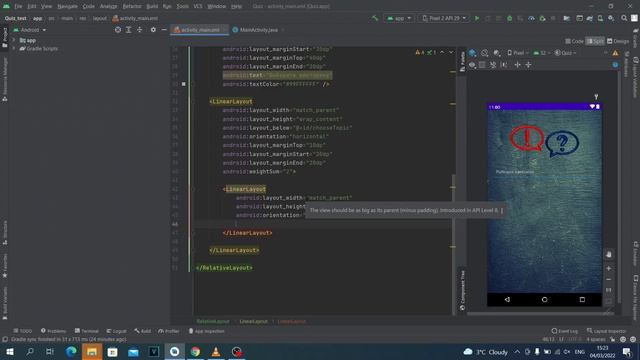 Приложение Викторина на Java в Android Studio. Урок 02. Добавляем иконку первой викторины. смотреть онлайн