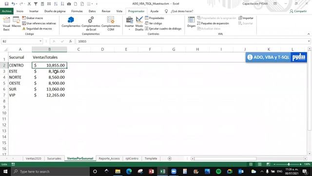 G0 Excel ADO, VBA y T-SQL / Gestión de datos en Excel y Access смотреть онлайн