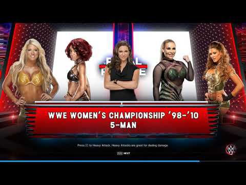 WWE2K23 Kelly Kelly vs Alicia Fox vs Natalya vs Stephanie McMahon vs Eve Torres смотреть онлайн