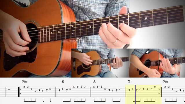 A-ha - Take On Me (вступ на гітарі) таби, guitar tabs смотреть онлайн