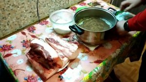 Самый простой способ приготовления маринада для копчения сала.