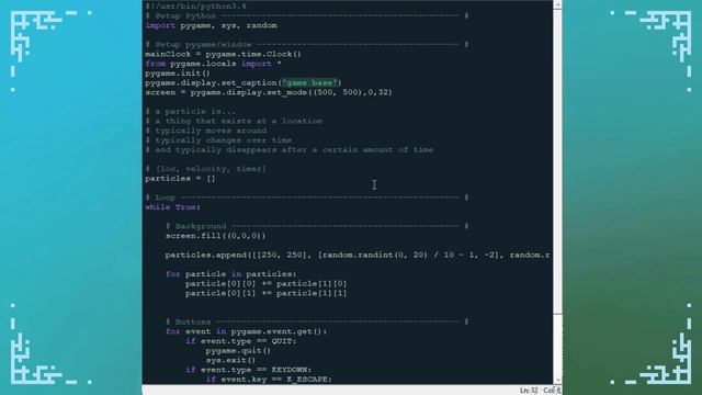 Particles - Pygame Tutorial смотреть онлайн