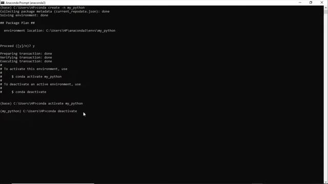 How To Create, Activate, Deactivate, and Remove Environments in Anaconda Command Prompt смотреть онлайн