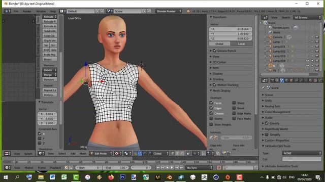 The Sims 4 - #2 Making TOP : Export-Import & Edit di Blender смотреть онлайн