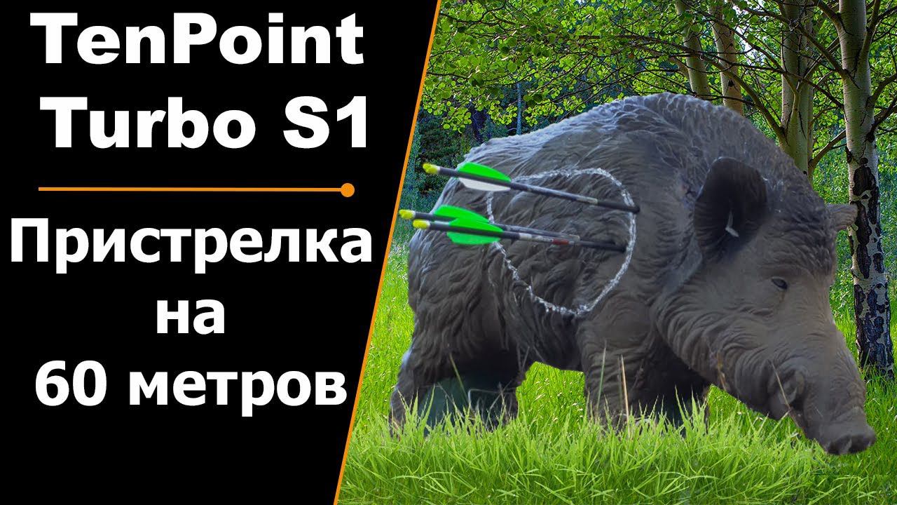 Пристрелка на 60 метров | Арбалет TenPoint Turbo S1 | НОВИНКА 2022 ГОДА смотреть онлайн