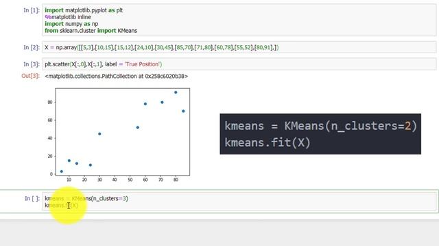 K-means Python on jupyter notebook смотреть онлайн