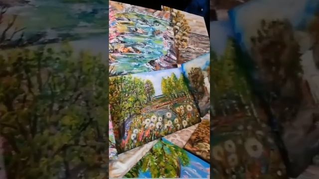 подведение итогов за год картины акрилом на холсте своими руками #painting #шортс #art #рисую смотреть онлайн
