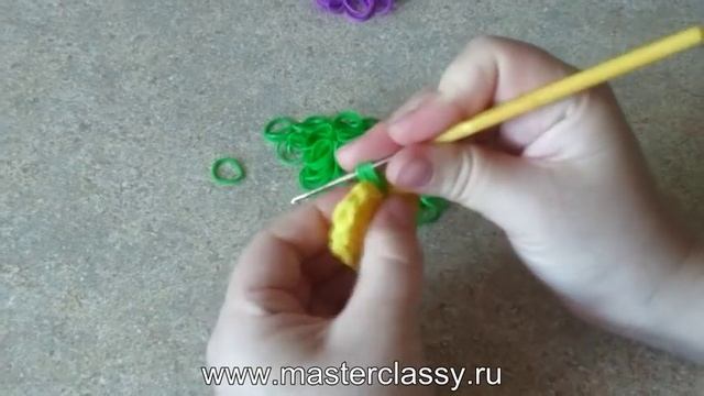 Тройное сердечко из резиночек Rainbow loom. Популярное видео смотреть онлайн