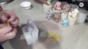 ФИГУРКА КОТЕНОК из сахарной мастики с помощью силиконового молда.