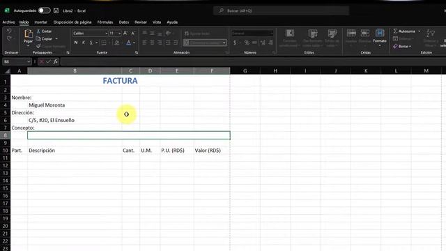Uso de las TIC - Cápsula Técnica 10 (C10) - ¿Cómo crear una factura sencilla desde Microsoft Excel? смотреть онлайн