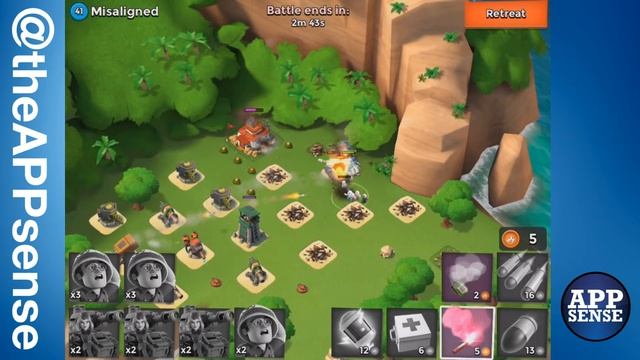 Misaligned (41) Single Player Island - Boom Beach Walkthrough смотреть онлайн