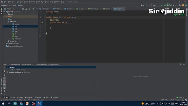 20-dars #java dasturlash tilida Abstraction va Interface | implement | override смотреть онлайн