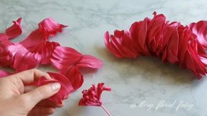 МК Пион брошь из фоамирана без молдов и шаблонов.  Making a brooch- peony, everyone can do it.