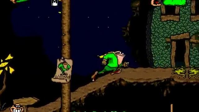 Прохождение игры Бугимен Sega Boogerman мир Бугервиль