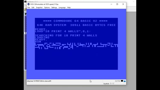 C64 10-Print Companion Disk plus Atari 2600 version смотреть онлайн