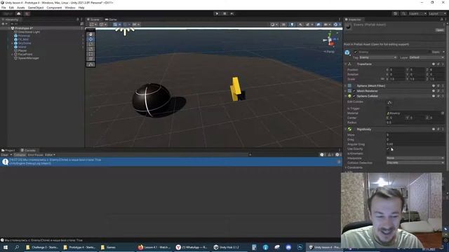 Официальные видео от Юнити. 4.3. Добавление бафа на отталкивание врагов смотреть онлайн