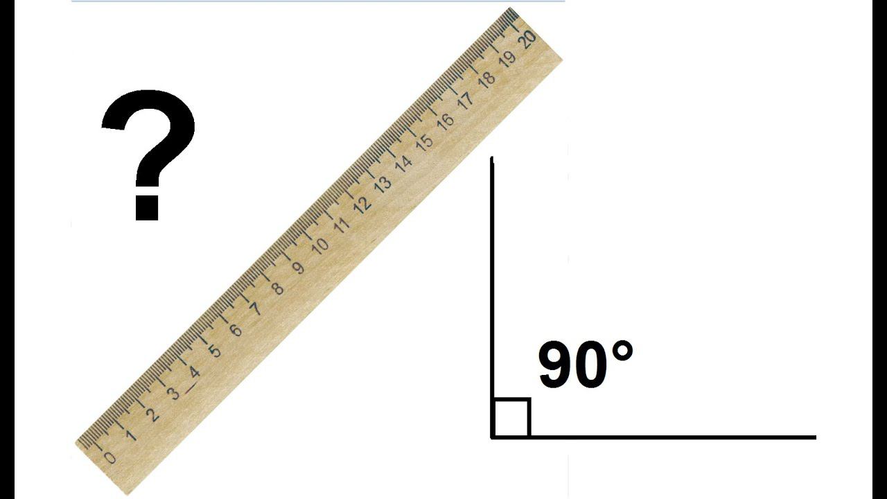 Построить прямой угол с помощью двусторонней линейки. смотреть онлайн