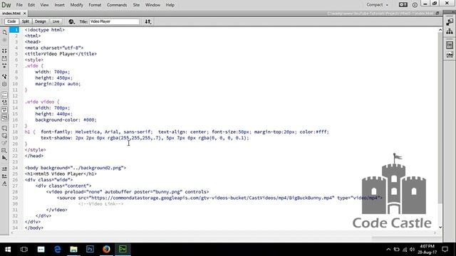 HTML5 Custom Video Player Tutorial смотреть онлайн