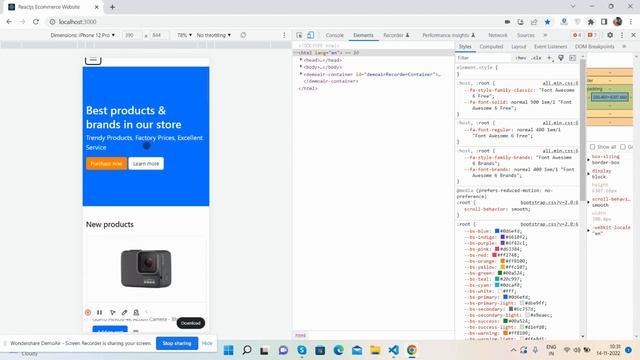 Reactjs Ecoomerce Website Template Home Page смотреть онлайн